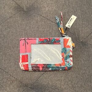 NWT Vera Bradley "Under the Tree" Cotton Zip ID Case